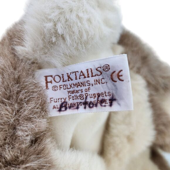 Folkmanis Folktails Brown Bunny Rabbit Plush Hand Puppet 12" Full Body Realistic - Picture 7 of 10